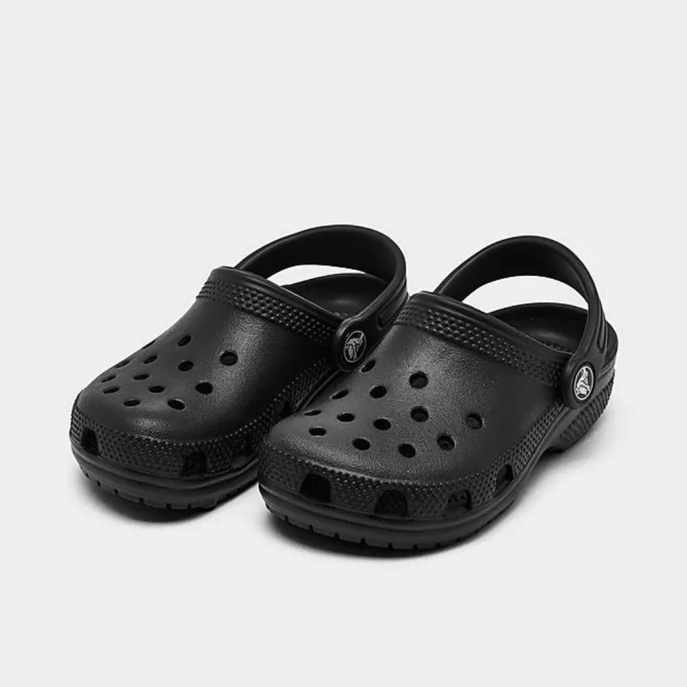 Crocs Kids' Toddler Black Classic Clog Shoes Size 9